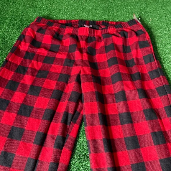 Wondershop Buffalo Plaid Microfleece Red Lounge Pajama Pant Plus Size 2X NEW - Picture 7 of 12